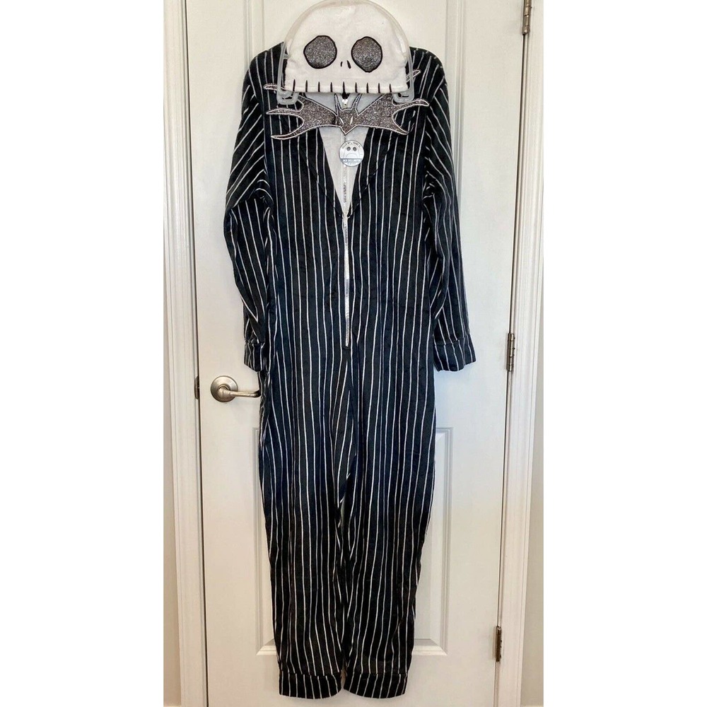 NBC Jack Skellington 1-Piece Hood PJ Union Suit 3X